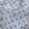 1 Yard Red and Blue Flowers and Dots Cotton and Polyester Shirting with Distressed Foil Topcoat Fabric